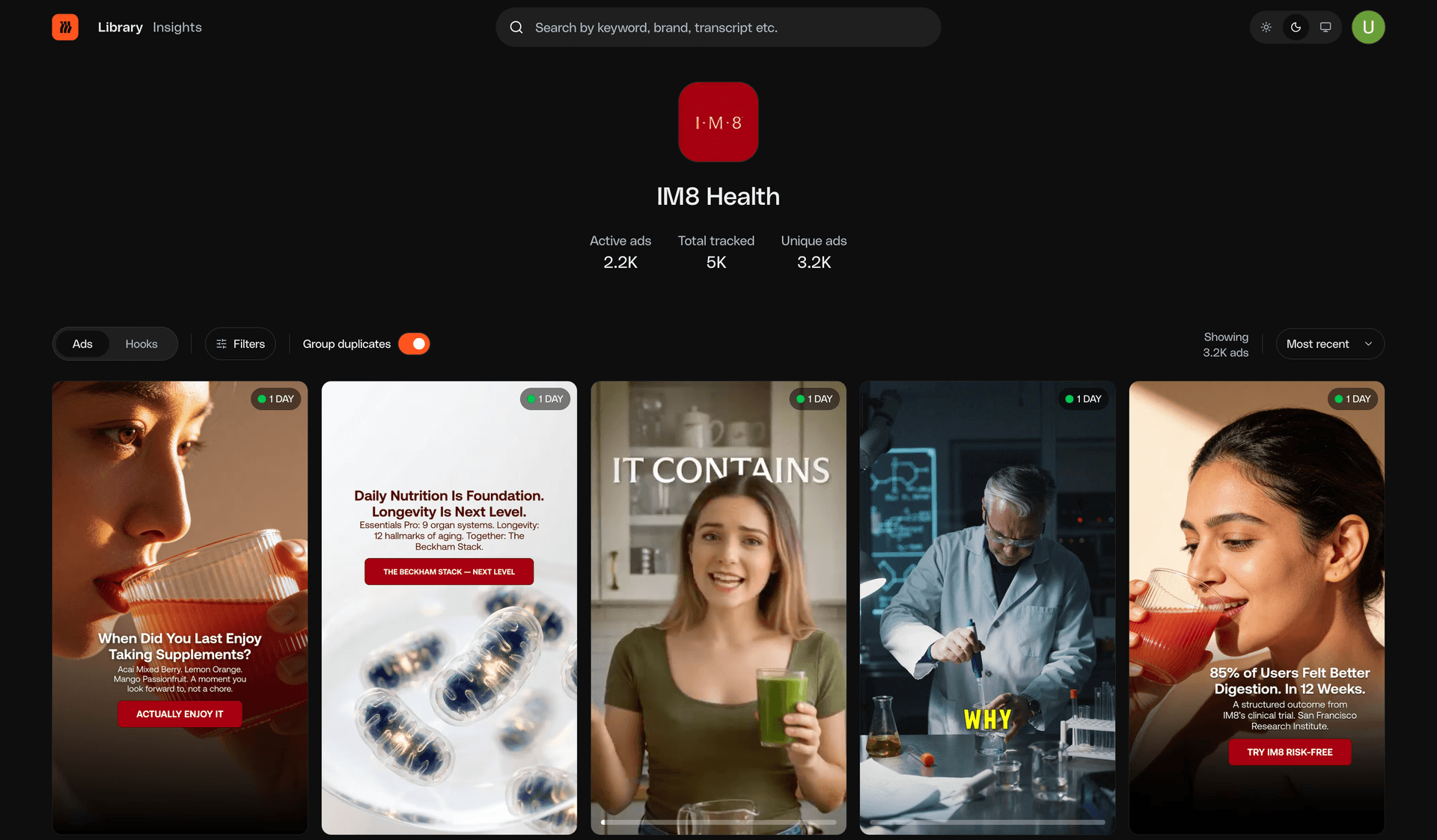 The Most Aggressive Ad Strategy in DTC Right Now (IM8 Health Full Playbook)
